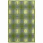 Плед DUOTONE, зеленый с белым