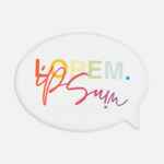 Наклейка тканевая LUNGA BUBBLE, M, белая