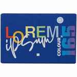 Наклейка тканевая LUNGA, L, синяя