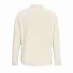 Рубашка поло оверсайз с длинным рукавом HERITAGE, молочная, размер XXL