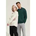 Рубашка поло оверсайз с длинным рукавом HERITAGE, серый меланж, размер L