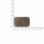 Лейбл кожаный BETA, S, серый