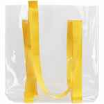 Шопер CLEAR FEST, прозрачный с желтыми ручками
