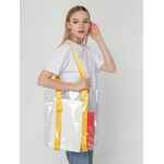 Шопер CLEAR FEST, прозрачный с желтыми ручками