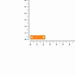 Шильдик металлический ALFA LITEN, оранжевый неон