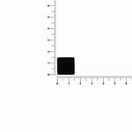 Квадратный шильдик на резинку EPOXI, черный