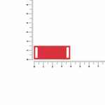 Шильдик металлический KOVA, красный