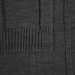 Плед BAMBOLAY, темно-серый меланж