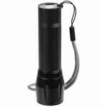 Фонарик аккумуляторный с фокусировкой луча KIRK, черный