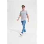 Футболка унисекс TUNER, светло-серый меланж, размер XS