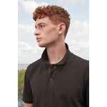 Рубашка поло унисекс PEGASE, темно-серая (графит), размер XS