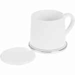 Кружка с подогревом и беспроводной зарядкой DUALBASE VER. 2.0 MATT, белая