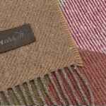 Плед AREQUIPA, бордовый с бежевым