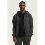 Толстовка унисекс CARTER, черный меланж, размер S