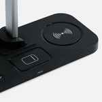 Настольная лампа с беспроводной зарядкой POWER LIGHT, черная