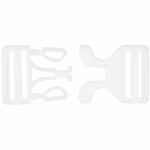 Застежка-пряжка FIBBIA, белая