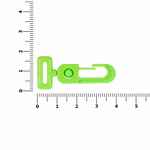 Застежка-карабин CARABINE, S, зеленый неон