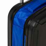 Чемодан PLATTA, черный с синим