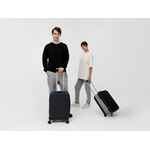 Чемодан PLATTA, черный с синим