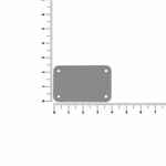 Лейбл из ПВХ KRETA, S, серый