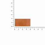 Лейбл кожаный TUKEN, S, горчичный