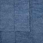 Плед ROMBUS, синий меланж (джинс)