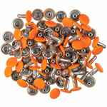 Заклепка RIVET, S, оранжевый неон