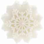 Свеча SNOWFLAME 1, белая, 8 см