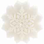 Свеча SNOWFLAME 2, белая, 8 см