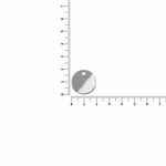 Шильдик металлический ALFA SIRKEL, серебристый глянцевый