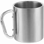 Кружка TREK, с серебристой ручкой-карабином