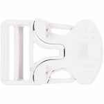 Застежка-пряжка односторонняя TRIDEN, белый