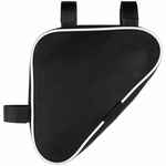 Велосумка на раму BIKELINE MINI, черная с белым