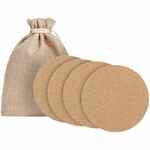 Набор из 4 костеров SUBERIC, круг