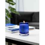 Ароматическая свеча FRAGNOLA, пряная древесина и кардамон, темно-синяя