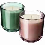 Ароматическая свеча VITRAL, дубовый мох и пачули, зеленая