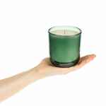 Ароматическая свеча VITRAL, дубовый мох и пачули, зеленая