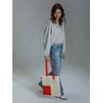 Шопер ONLOOK, неокрашенный с красным