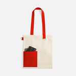 Шопер ONLOOK, неокрашенный с красным