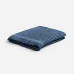 Плед вафельный ELENGLECT, темно-синий