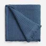 Плед вафельный ELENGLECT, темно-синий