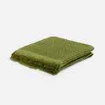 Плед вафельный ELENGLECT, зеленый