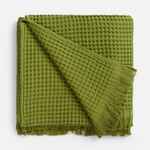 Плед вафельный ELENGLECT, зеленый