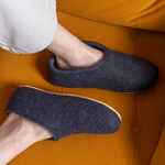 Домашние валенки CANT, темно-синие (клякса), размер 37