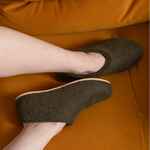 Домашние валенки CANT, зеленые (олива), размер 35