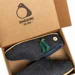 Домашние валенки STEP, темно-синие (клякса), размер 38