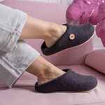 Домашние валенки STEP, темно-синие (клякса), размер 36