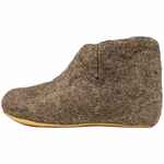 Домашние валенки WILD, серо-коричневые (натуральные), размер 35