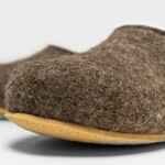 Домашние валенки WILD, серо-коричневые (натуральные), размер 35