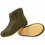 Домашние валенки WILD, зеленые (олива), размер 35